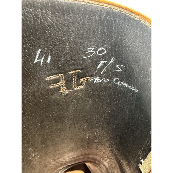 Vogel Custom Equestrian Dress Boots In Cognac Leather Est -M 10.5 W 11.5 Narrow - Picture 8 of 10